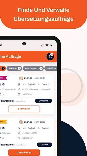 Dolmetsche.ch Screenshot 1