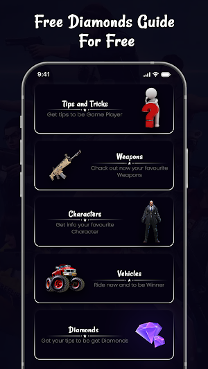 Get Diamonds FFF FF Tools Tips Screenshot 3