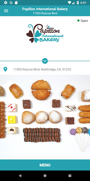 Papillon International Bakery Screenshot 1