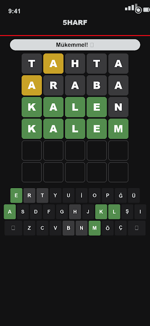 5Harf - Türkçe Kelime Bulmaca Screenshot 2