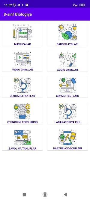8-sinf biologiya dasturi Screenshot 2