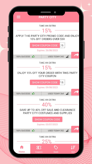 Party City Coupons Screenshot 2