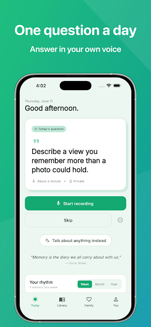 Story Keep: Voice Memories Screenshot 0