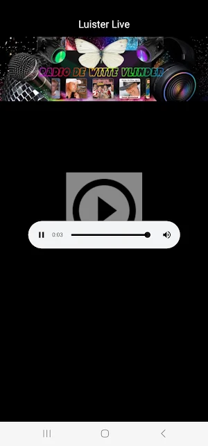 Radio de witte vlinder Screenshot 2