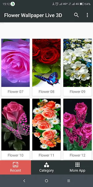 Flower Wallpaper Live 3D Screenshot 1