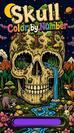 Color Skull by Number Screenshot 0