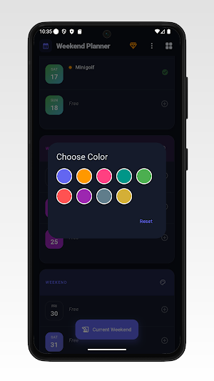 Weekend Planner Screenshot 2