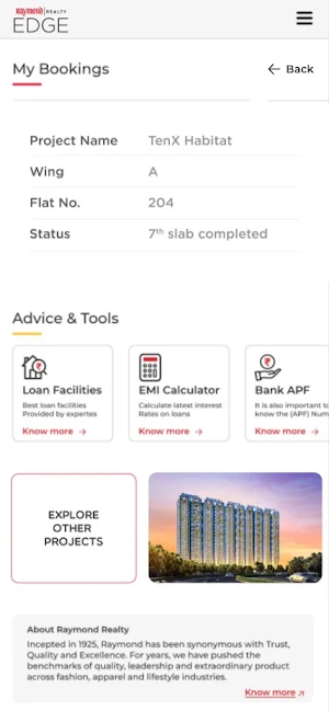 Raymond Realty Edge Screenshot 2