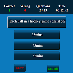 Hockey MCQ Screenshot 2