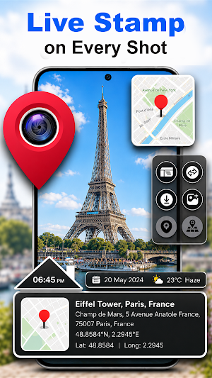 GPS Coordinates Locator GeoTag Screenshot 0