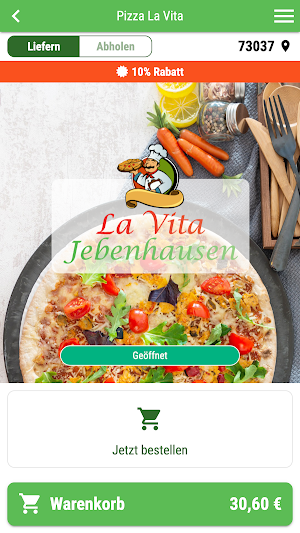 Pizza La Vita Göppingen Screenshot 0