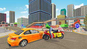 Bike Pizza Delivery Bike Games Screenshot 2