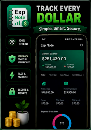Exp Note: Expense Tracker Screenshot 0