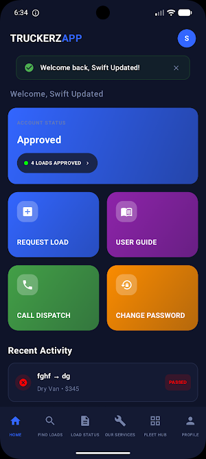 Truckerz App Screenshot 1