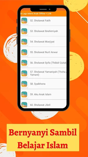 60 Lagu Islami Anak Offline Screenshot 3