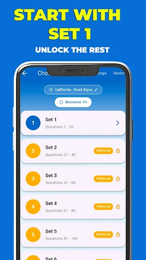 DMV Practice Test Screenshot 1