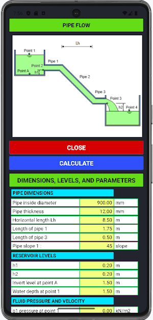 HYDRO CALCULATOR Screenshot 1