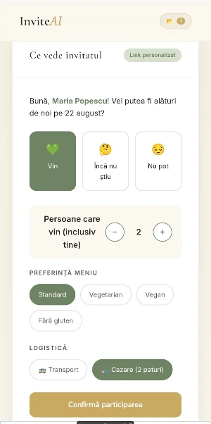 Invitatii AI Screenshot 1