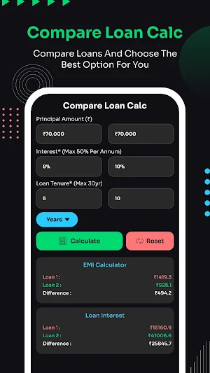 Instant Loan EMI Calculator Screenshot 2