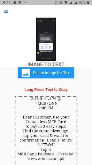 ImagetoText Screenshot 1