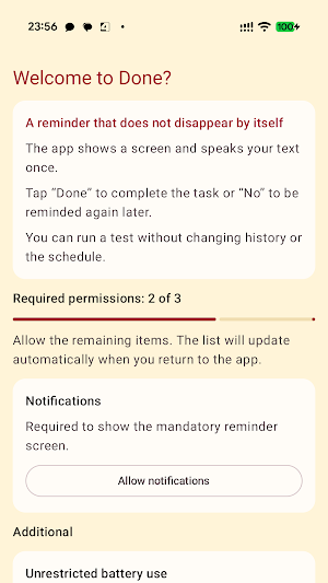 Done? Screenshot 0