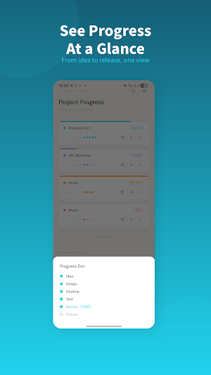 ProgressDot: Project Tracker Screenshot 2