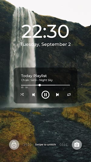Aesthetic Waterfall Wallpaper Screenshot 1