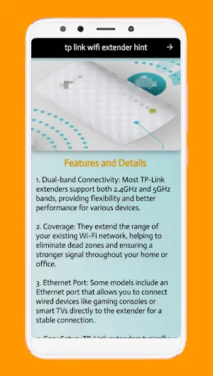 tp link wifi extender hint Screenshot 0