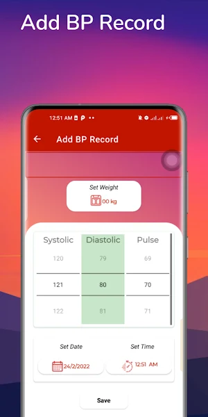 Blood Pressure Monitor Screenshot 3