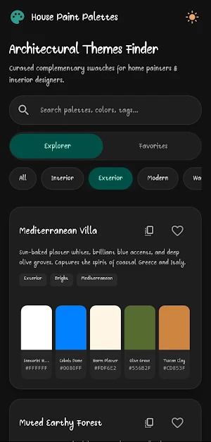House Paint Palettes Screenshot 1