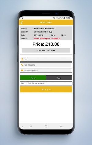 Hunts Taxis Screenshot 2