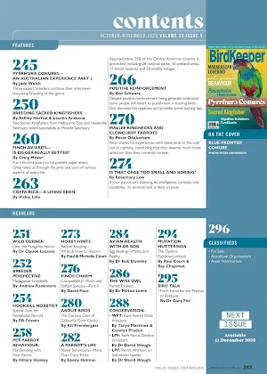 Australian Birdkeeper Magazine Screenshot 1
