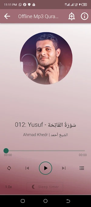 Ahmed Khedr Offline Mp3 Quran Screenshot 3