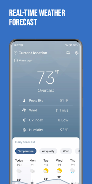 MyWeather - Real-time Forecast Screenshot 0