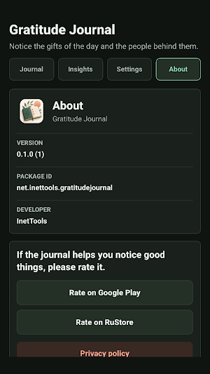 Gratitude Journal Screenshot 3