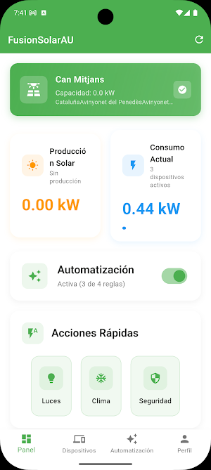 Fusion Solar Automatics Screenshot 2