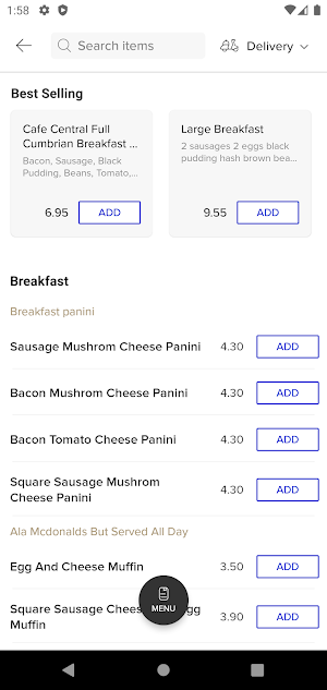 Cafe Central Carlisle Screenshot 2