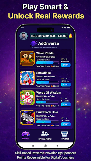 AdOnverse: Play & Redeem Screenshot 0