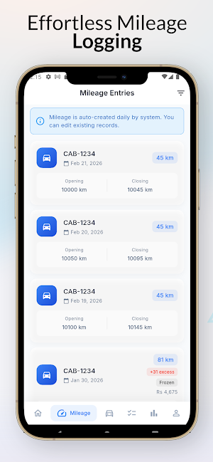 Fleetrix : Mileage Tracker Screenshot 2