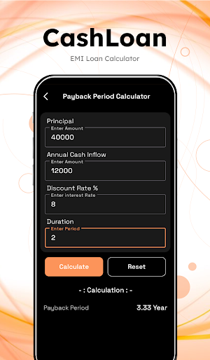 CashLoan - EMI Loan Calculator Screenshot 3