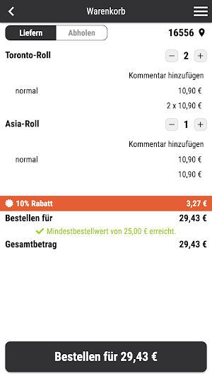 Thai- & Sushi Hohen Neuendorf Screenshot 1