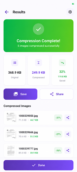 Compress Image - MB to KB Screenshot 3