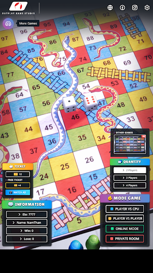 Snakes And Ladders 3D Online Screenshot 0