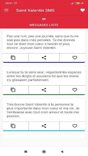 joyeuse saint valentin 2021 meilleurs SMS Screenshot 2