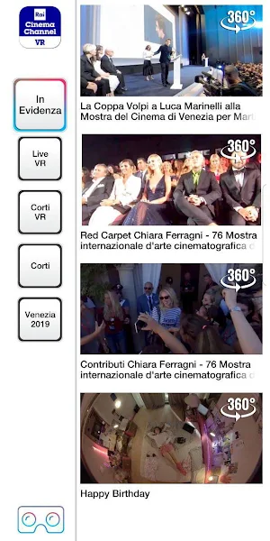 Rai Cinema Channel VR Screenshot 2