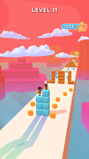 Sky Cube Surfer : Cube Race 3D Screenshot 3