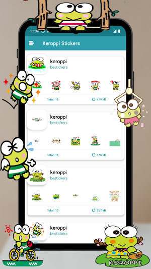 Keroppi Stickers For WhatsApp Screenshot 1