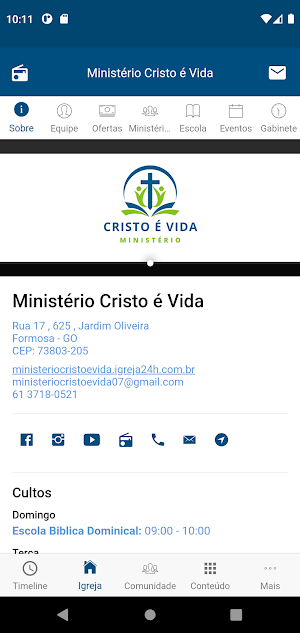 Ministério Cristo é Vida Screenshot 1