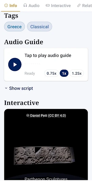 British Museum Audio Guide LDN Screenshot 3
