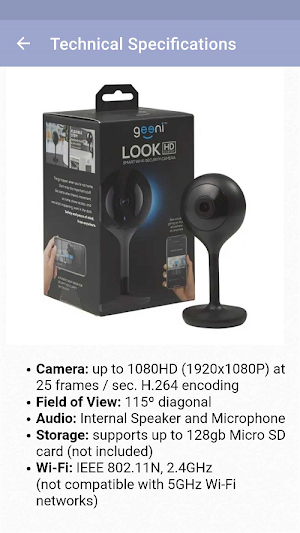 Geeni Wifi Camera Guide Screenshot 1
